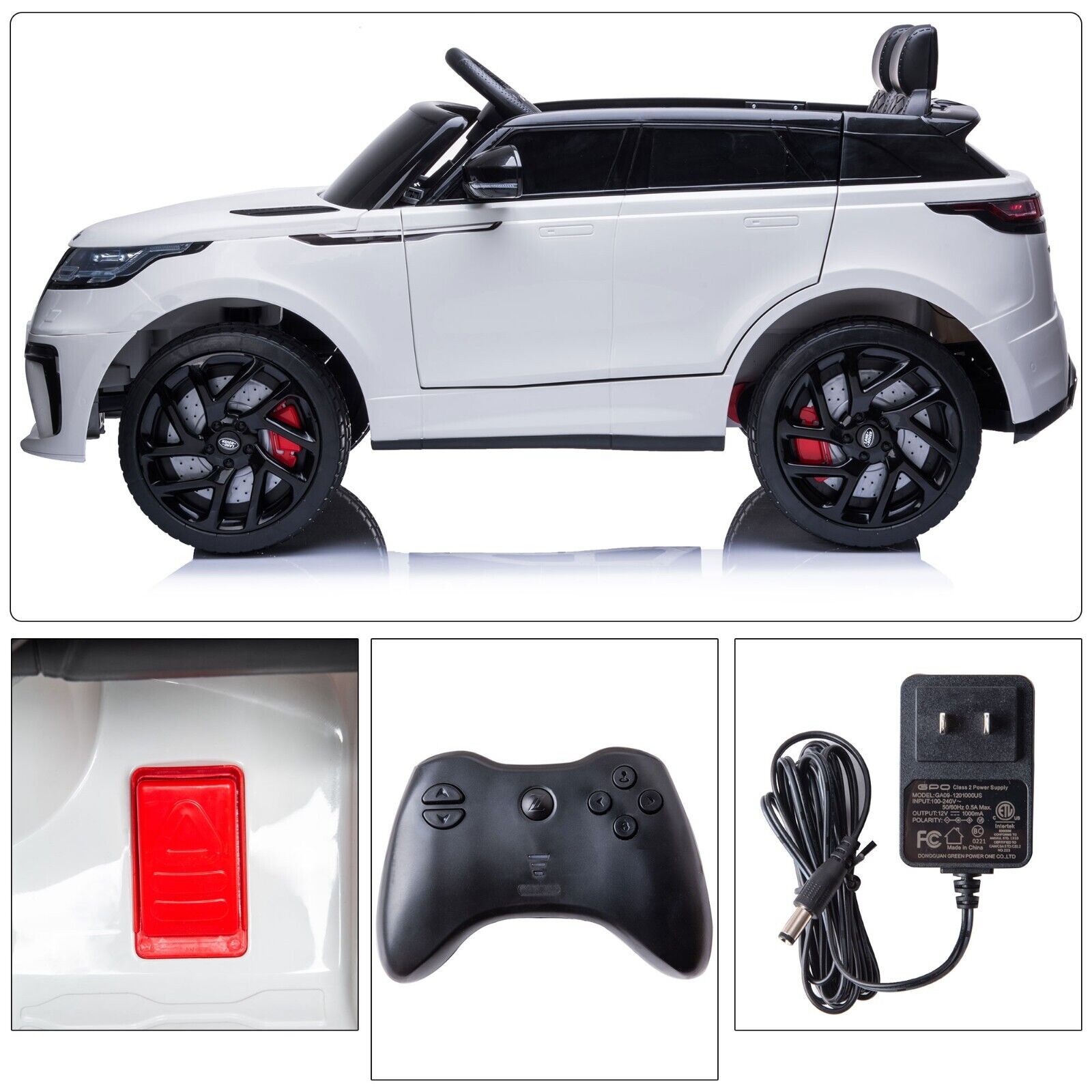 Licensed SUV Range Rover Velar 12V Electric Ride-On Car for Kids with