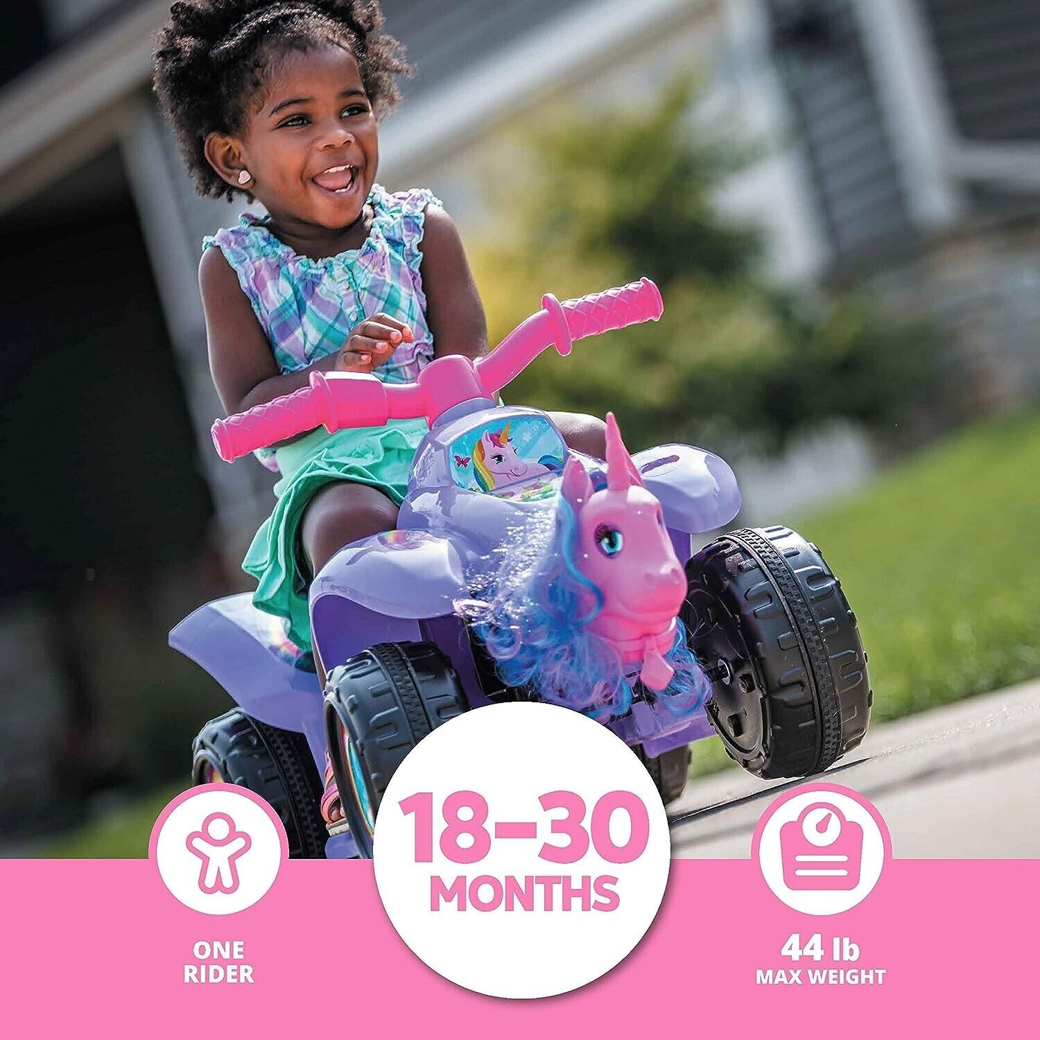 Magical Unicorn Ride-On for Toddlers - Suitable for Ages 1.5-3 - Suppo