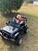 2 Seater 24 Volt 4x4 Electric Ride On Jeep Style Rubber Tires Fully Loaded Truck ATV UTV For Kids W/Magic Cars® Wireless Parental Control