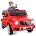 Mercedes-Benz Licensed Electric Ride-On Toy Car for Kids with Remote Control - Red