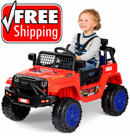 New Marvel Spiderman SUV 6 Volt Ride On Toy Ready for Adventure