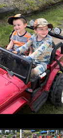 2 Seater 24 Volt 4x4 Electric Ride On Jeep Style Rubber Tires Fully Loaded Truck ATV UTV For Kids W/Magic Cars® Wireless Parental Control