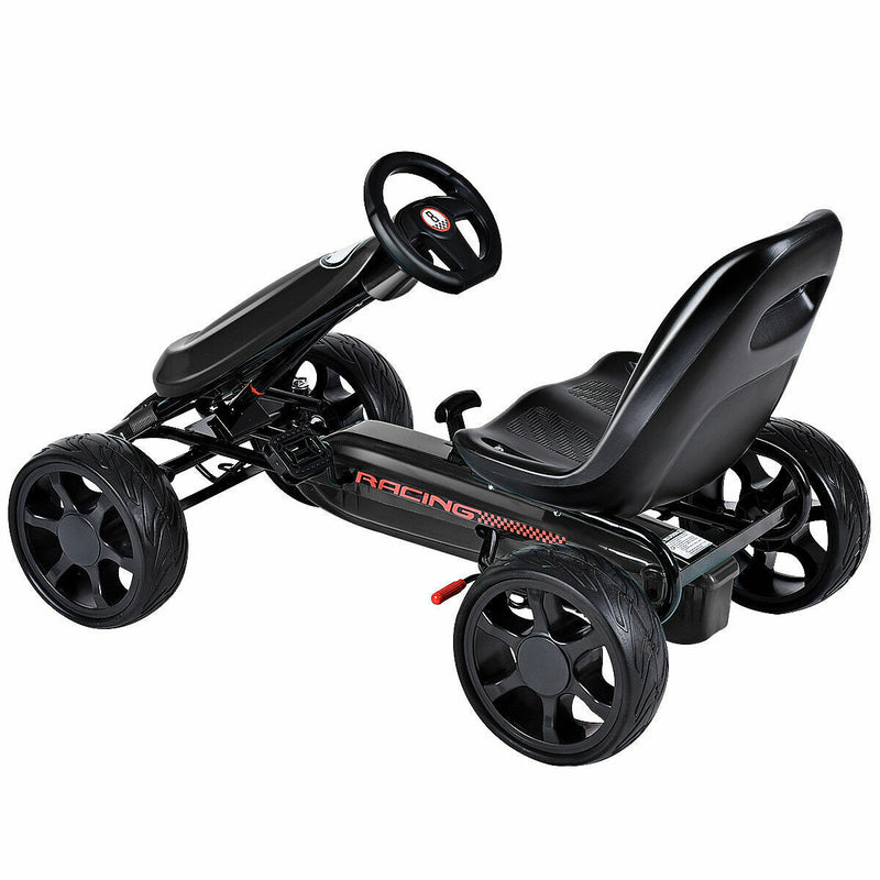 4 Wheel Racers Pedal-Powered Go Kart for Kids - 4 Wheel Racer Stealth - Perfect Chris
