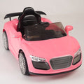 Audi Style Turbo Pink Ride On Roadster Style Electric Car For Children W/Magic Cars® Wireless Parental Control