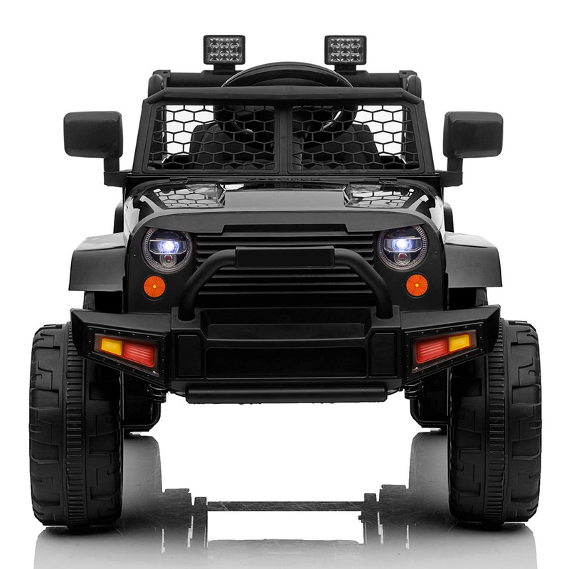 Police Jeep Ride On Car for Kids with Remote Control and Big Hubs