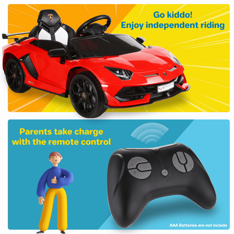 Premium 12V Electric Ride On Car for Kids with Parental Remote Control