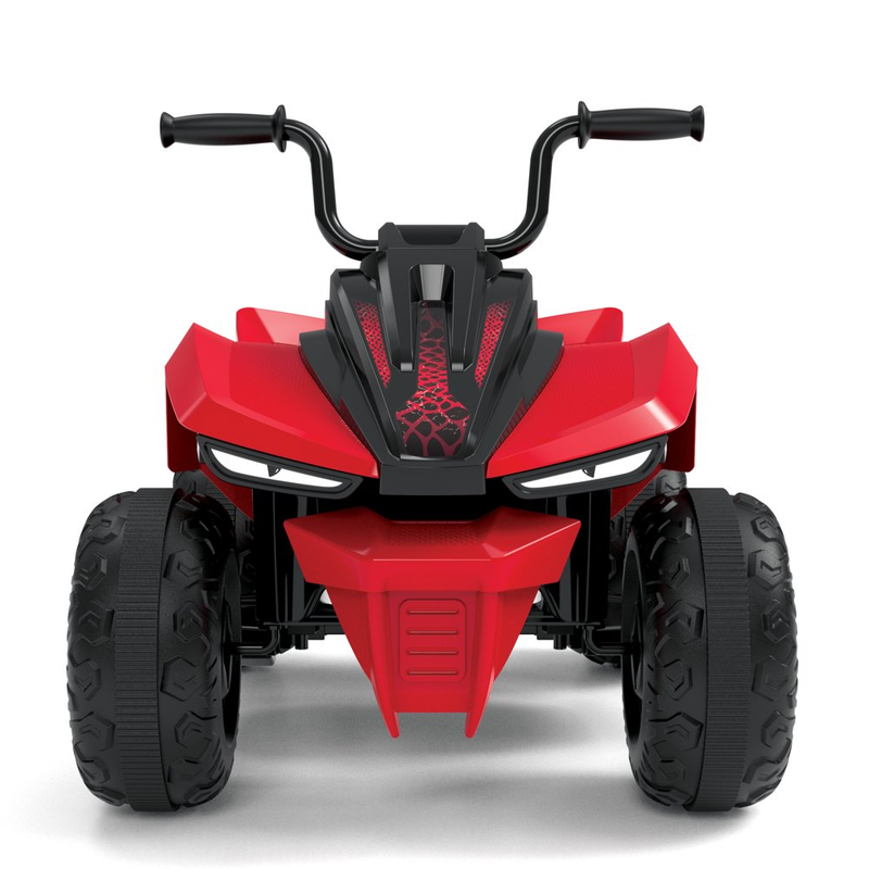 Red 6V Battery-Powered Kids ATV Racer for All-Terrain Adventures