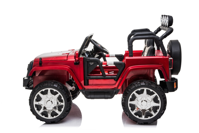 2 Seater 24 Volt 4x4 Electric Ride On Jeep Style Rubber Tires Fully Loaded Truck ATV UTV For Kids W/Magic Cars® Wireless Parental Control