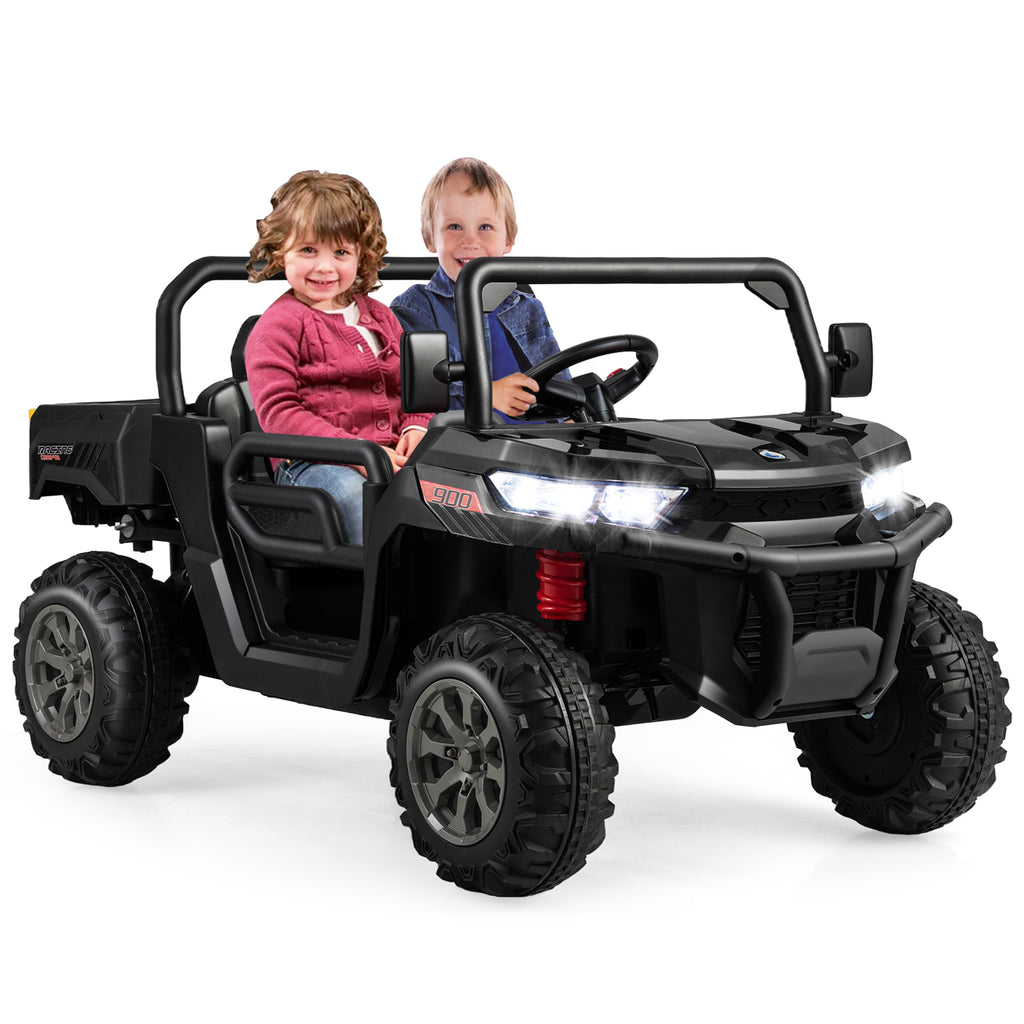 Remote Control Dump Truck with LED Headlights and Rear View Mirrors