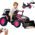 Remote Controlled 12V Bulldozer Ride-On Toy for Kids - Perfect for Construction Playtime!