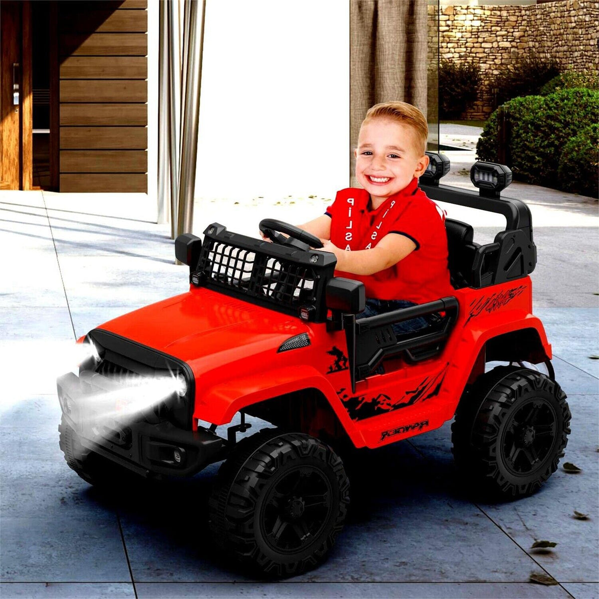 12V Ride Truck Car for Kids Red