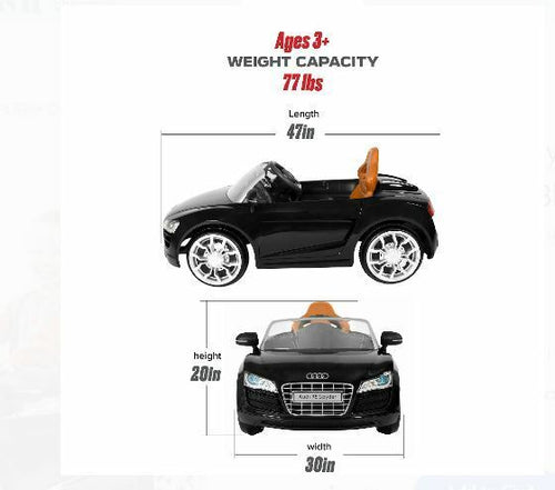 Rev up the Fun with the Audi R8 Spyder 6V Children's Ride-On Toy in Sl