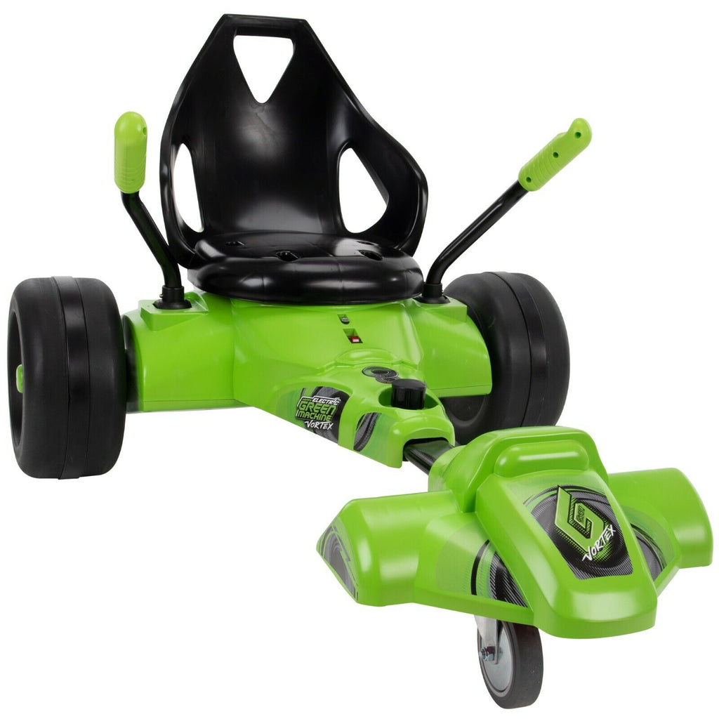 Rev Up The Fun with The Huffy Green Machine Vortex 12V Ride On - Reaches 8 MPH - Suitable for Ages 8+ None 