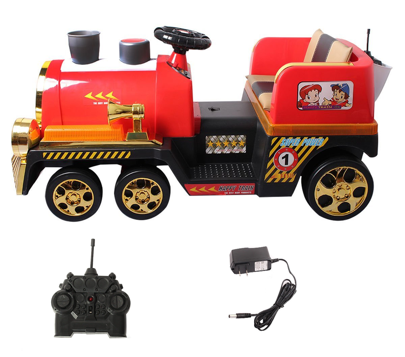 Magic Cars® Best Backyard Toy Train Ride On For Children W/Parental Control Steam Stack