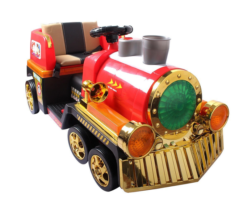 Magic Cars® Best Backyard Toy Train Ride On For Children W/Parental Control Steam Stack