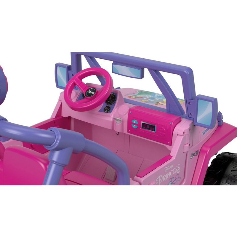 Pink Princess Electric Car Toy Truck SUV Ride On for Kids with Sound Effects - Ideal for Girls