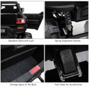 Police Truck RC Ride-On Car for Kids with Remote Control, LED Lights, and MP3 Player - Black