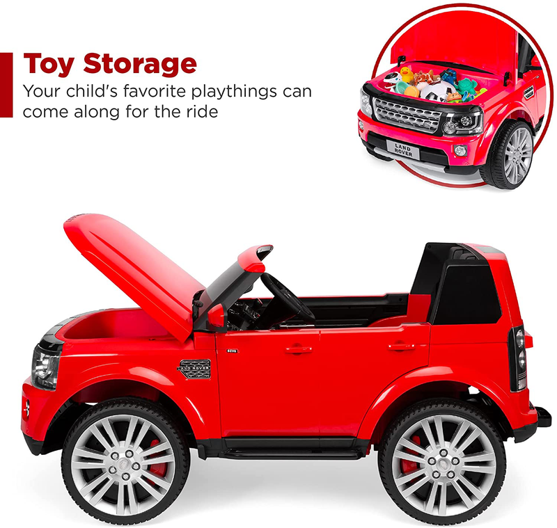 Top Pick Products 12V 3.7 MPH Double Rider Licensed Land Rover Electric Car Toy with