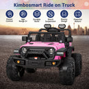 Kimbosmart 24V 4WD Children's Electric Ride-On Truck with Remote Control and Battery Level Alert