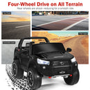 2-Seater Toyota Hilux Ride On Truck Car with Remote Control - Black