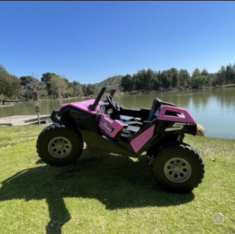 24V Touchscreen Clash Ride On Pink Buggy UTV - Can Am Style - All Terrain Power Wheels