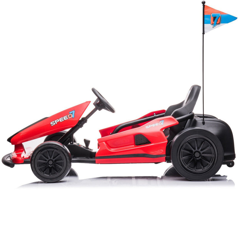 24V Kids Electric Racing Car with Drift Mode - Battery Powered Ride-on Toy