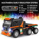 12V10AH Battery Kids Ride On Truck with Swing, Trailer, LED, MP3, and Bluetooth RC Features