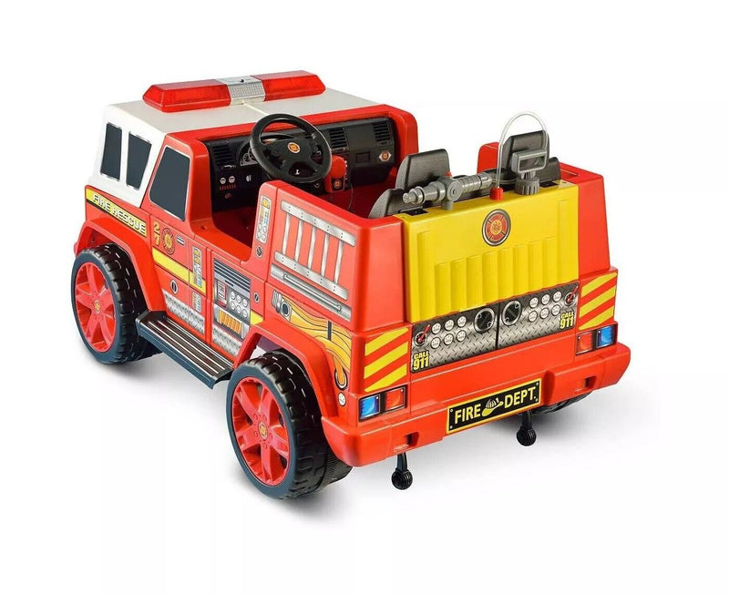Kid Motorz 12V Fire Engine Double Seater Electric Ride-On Toy - Complimentary Delivery & Refund
