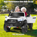 2-Seater 4WD Toyota Hilux Ride On Truck with Remote Control - Licensed, 12V, White