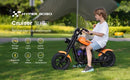 24V Children's Boys Ride On Motorbike Chopper Bicycle 160W Engine 10MPH Velocity, Distance Tracker, Mist