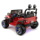 12V CHILDREN'S RIDE-ON JEEP TRUCK CAR, DUAL POWERFUL MOTORS, TWO SEAT CAPACITY, HIGH-GRIP TYRES, LED LIGHTS & REMOTE CONTROL