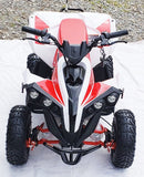 MotoTec E-Bully 36V 1000W Children's Electric ATV Quad Bike Off-Road Ride-On in White and Red