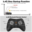 12 Volt Electric Kids Ride-On Police Truck Car with MP3 Player, Bluetooth Connectivity, and Remote Control - Black