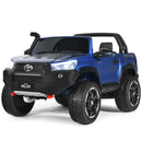 Licensed Toyota Hilux Ride On Truck Car - 2-Seater 4WD with Remote Control - Blue