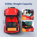 12V Electric Ride-On Car for Kids Ages 3-8 - Red/Black Truck Design