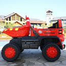 12V Four-wheel Drive Construction Truck 2.4G Remote Control/App Control Children's Electric Ride On Vehicle