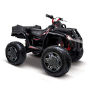 Children's Ride-on Toy Quad Vehicle 4-Wheeler ATV 8 MPH 24V Rechargeable Battery Black