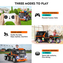 12V10AH Battery Kids Ride On Truck with Swing, Trailer, LED, MP3, and Bluetooth RC Features