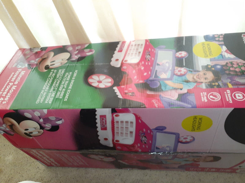 Minnie Mouse Electric Ride-On Pink Flower Power 6V 4x4 Brand New in Packaging