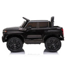 Black Chevy Silverado 4x4 Trail Boss Monster Truck Ride-On with Big Wheels
