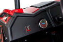Red 48V 1000W UTV Children's Electric Three-Speed Single-Seat Brushless Roll Cage in a Vibrant Shade