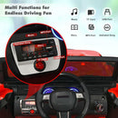 2-Seater Battery-Powered Jeep Car for Kids with Parental Remote Control - Red