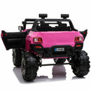 2-Seater Pink SUV Truck Ride On Car with Parental Remote Control - 12V Battery Powered