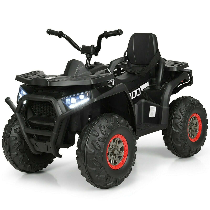 12 Volt Children's Electric Four-Wheeler ATV Quad with MP3 Player and LED Illumination