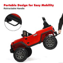 2-Seater Battery-Powered Jeep Car for Kids with Parental Remote Control - Red