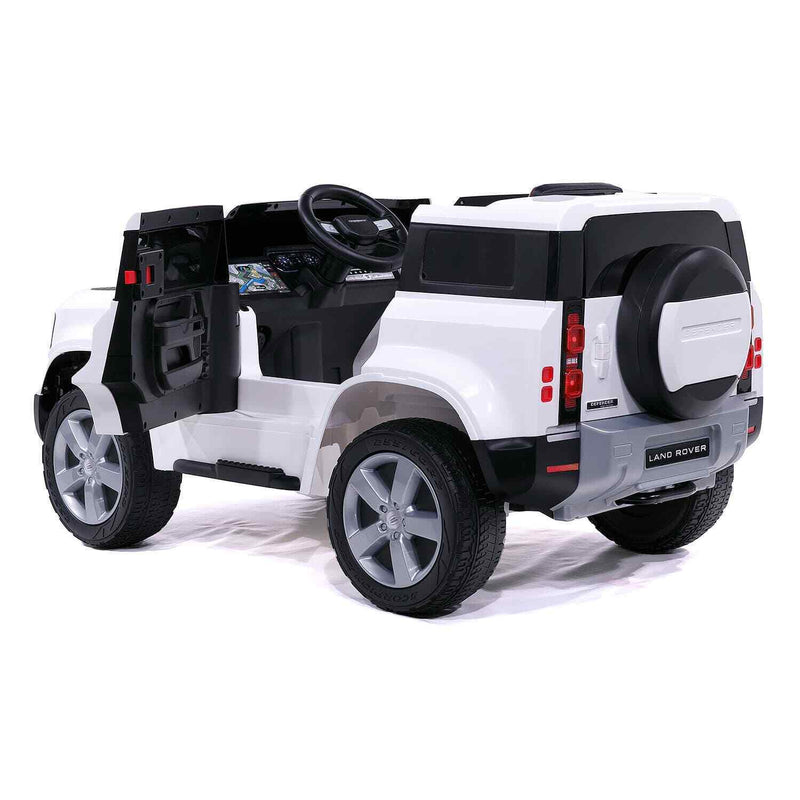 Licensed Land Rover Defender Kids Ride-On Car with LED Lights, MP3 Player, and Remote Control - 12V SUV for Girls