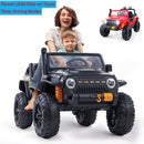 12V Electric Ride-On Car for Kids Ages 3-8 - Red/Black Truck Design