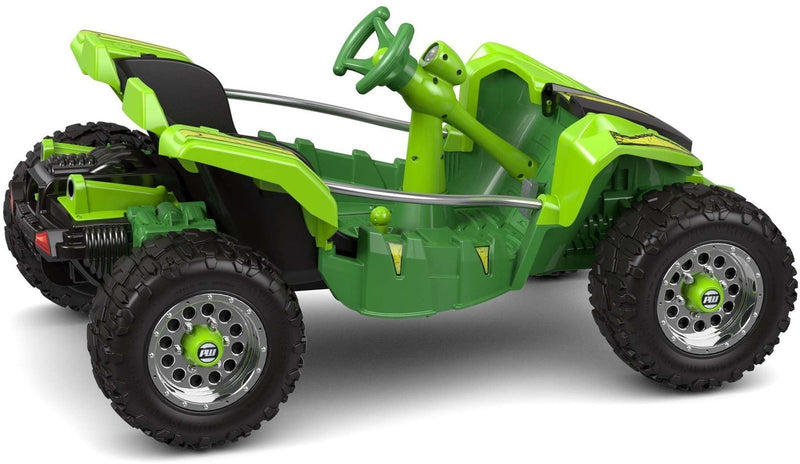 12V Green Rechargeable Battery-Powered Kids Ride-On Dune Buggy ATV Racer
