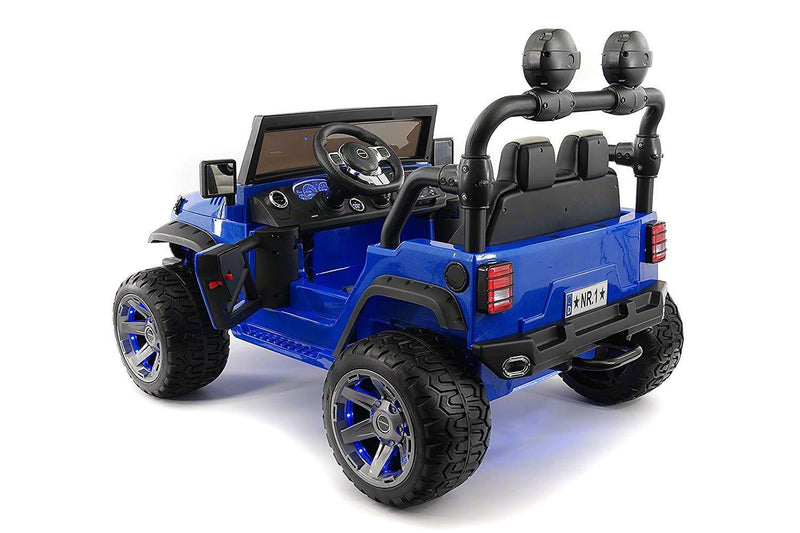 12V Battery Operated Children's Ride-On Truck Jeep with Dual Powerful Motors and Remote Control