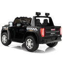 Licensed GMC Kids Ride On Police Car 2-Seater Truck with Remote Control and Music - 12V